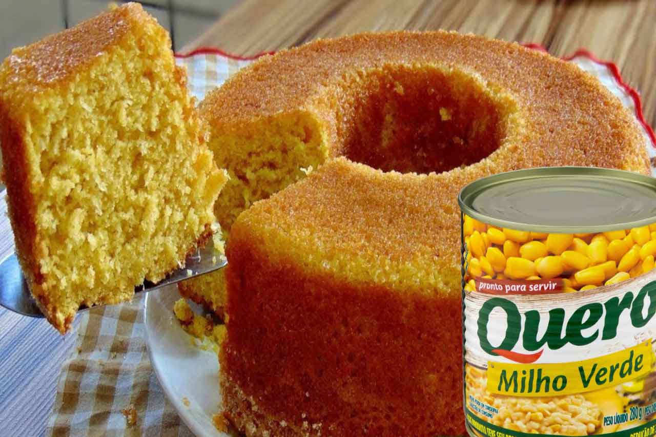 Bolo de Milho de Lata com Requeijão e Flocão