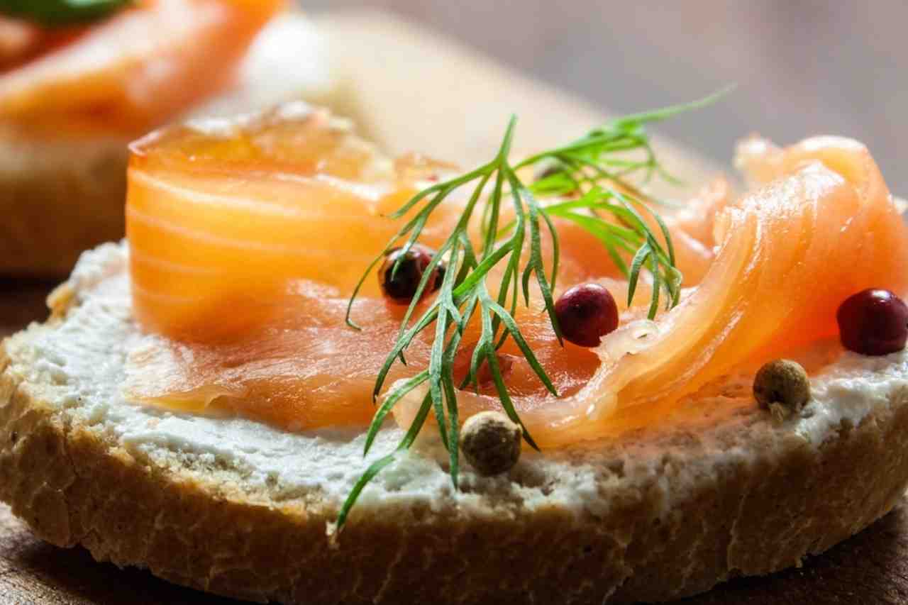 Canapés de Salmão Defumado