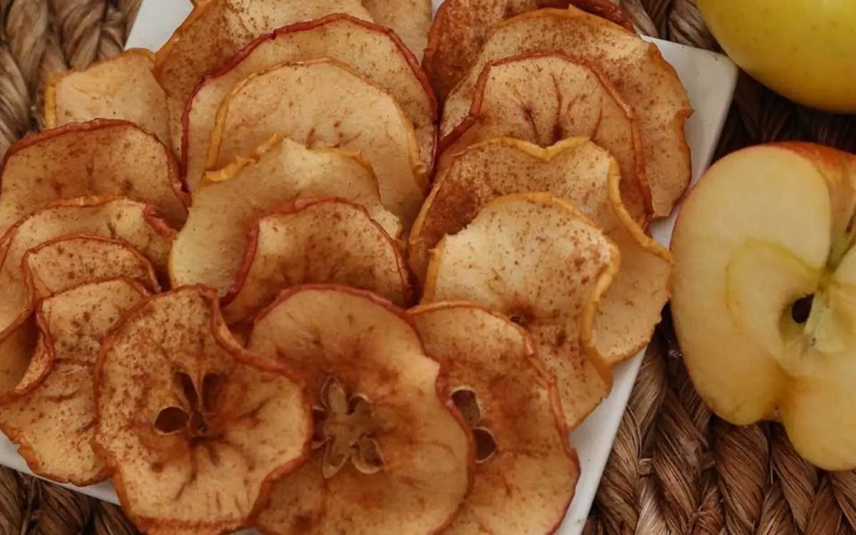 Chips de Maçã Crocantes Fit na Air Fryer