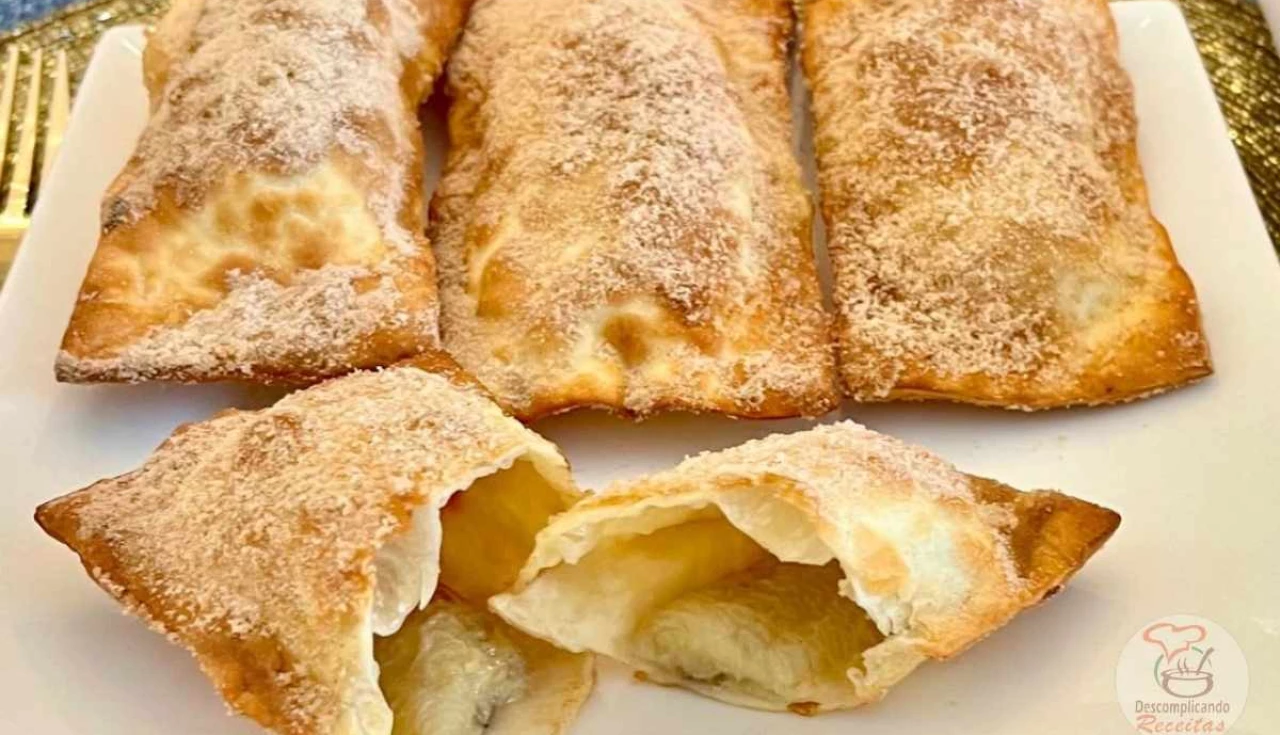 Pastel Doce de Banana com Canela na Air Fryer