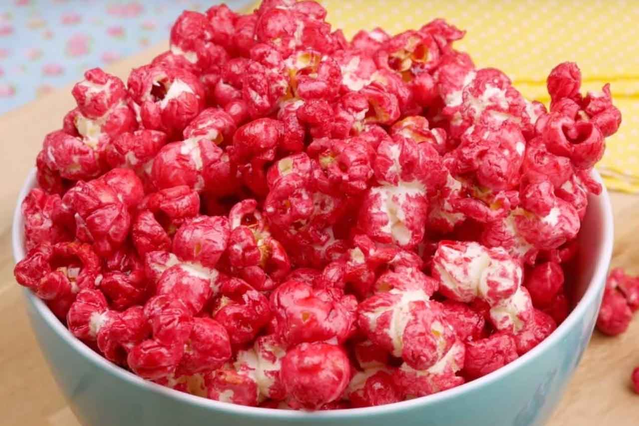 Pipoca de Nesquik de Morango