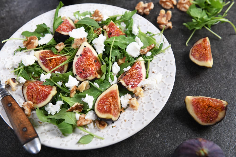 Salada de Figo Grelhado e Rúcula