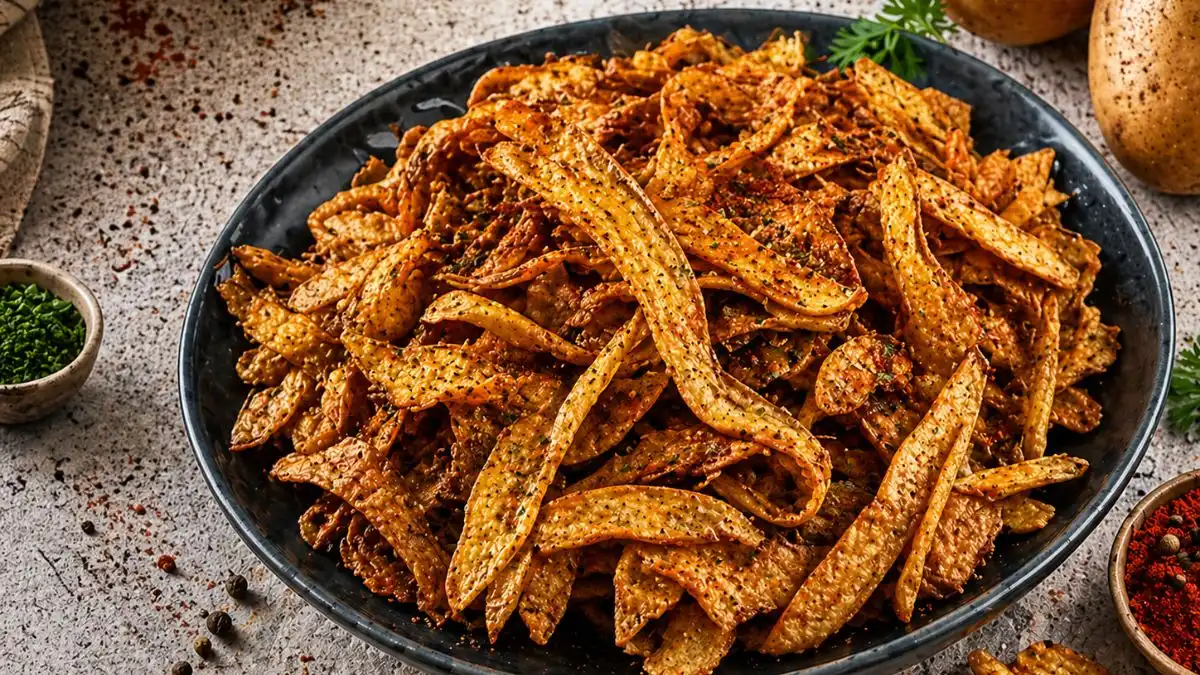 Transforme Sobras em Ouro: Chips de Casca de Batata Temperada
