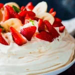 Pavlova de morango