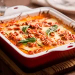 Lasanha de abobrinha com carne moída