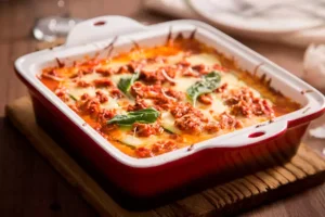 Lasanha de abobrinha com carne moída