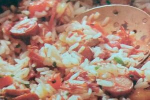 Arroz de carreteiro ao forno