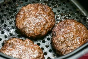 Hambúrguer na Air Fryer