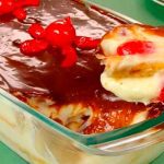 Pavê de cereja com creme de Nutella