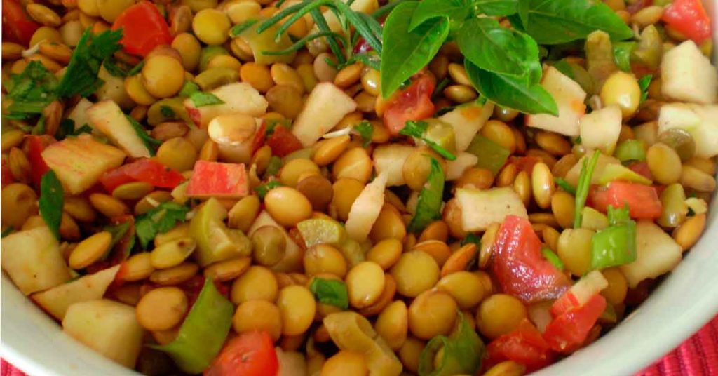 Salada de Lentilha Super Fácil