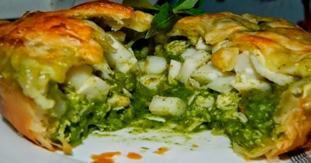 Folheado de Frango com Espinafre e Palmito 1 Folheado de Frango com Espinafre e Palmito