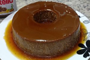 Pudim de Leite Condensado com Nutella