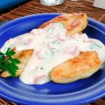 Frango grelhado com molho branco