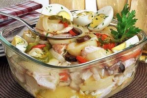 Receita de Bacalhau à Portuguesa