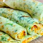 Panqueca de Espinafre com Frango