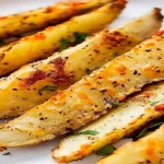 Batata Assada com Alho, Ervas e Queijo Parmesão