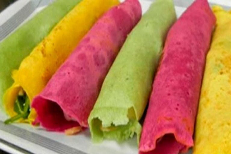 Panquecas coloridas