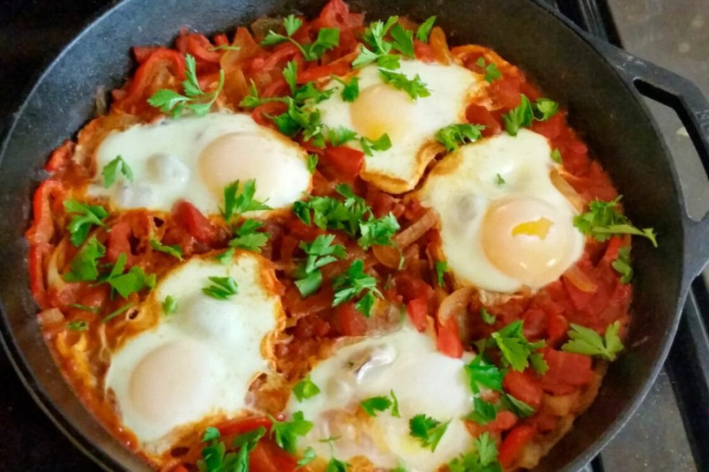 Receita de Shakshuka ou Xacxuca