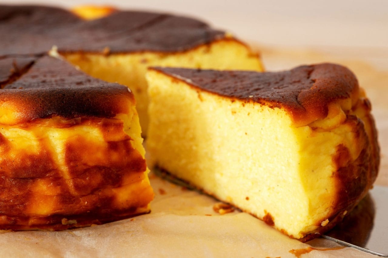 Cheesecake basco: torta basca 1 Cheesecake basco: torta basca