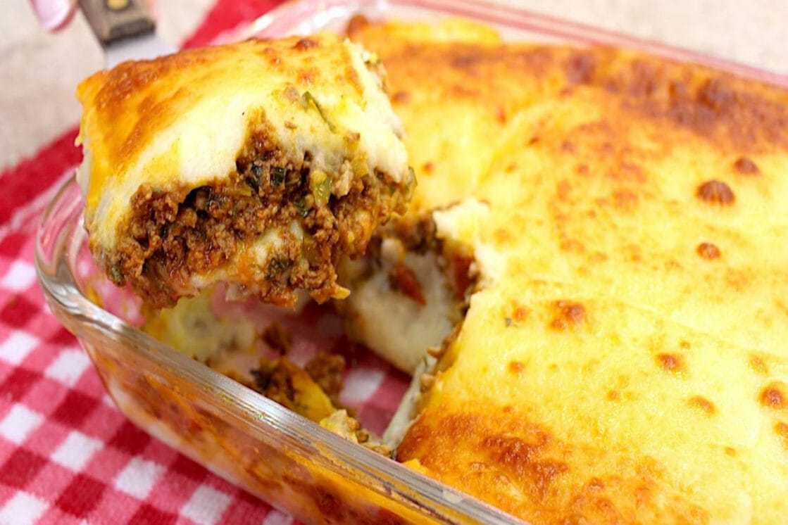Escondidinho de Carne Moida na AirFryer
