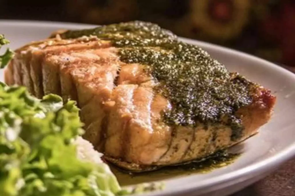 Receita de Salmão ao Molho Pesto