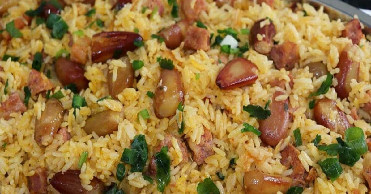 Arroz de Pinhão com Linguiça