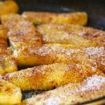 Banana frita com açúcar e canela