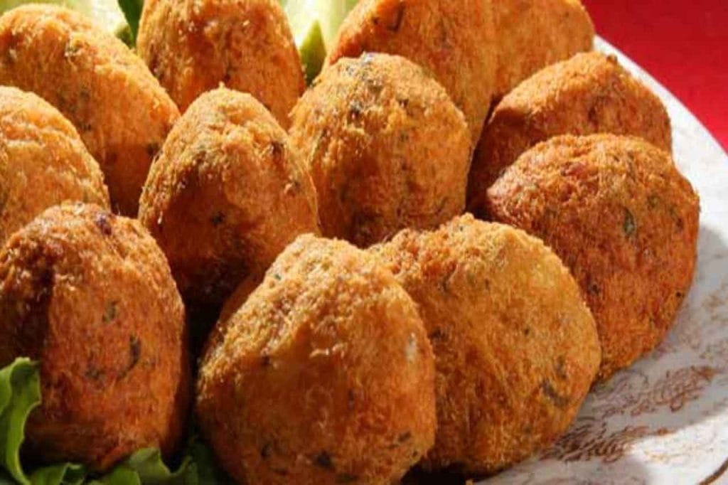 Bolinho de bacalhau com batata-doce