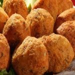 Bolinho de bacalhau com batata-doce
