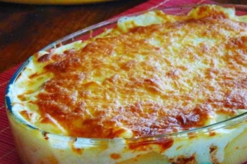 Gratinado de Batata com Frango