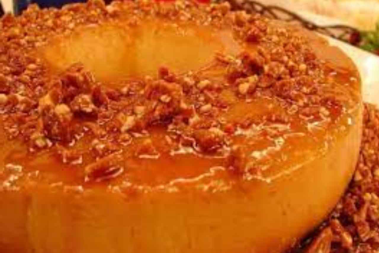 Pudim de abóbora com amendoim