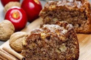 Bolo de Maça com Canela