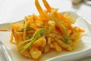 Receita de Tempurá de Legumes com Camarão