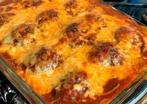 Receita de Almôndegas gratinada com purê de batatas