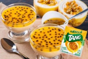 Receita de Mousse de Maracujá com Tang