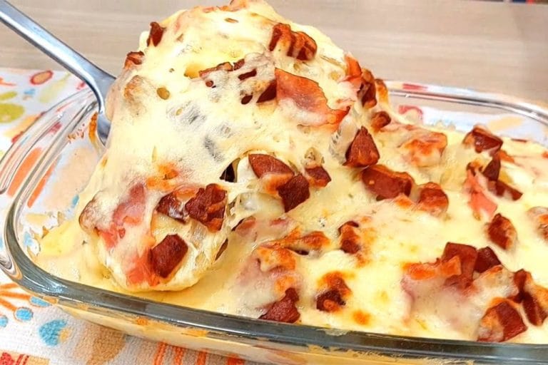 Batata recheada de forno