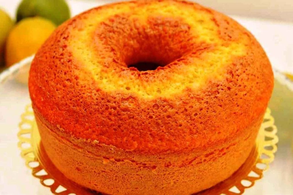 Bolo de Fubá com Laranja