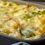 Brócolis Gratinado com Peito de Frango