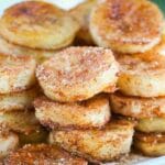 Pãozinho de Banana e Canela Frito