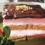 Receita de Pavê de Sorvete com Bolacha Wafer