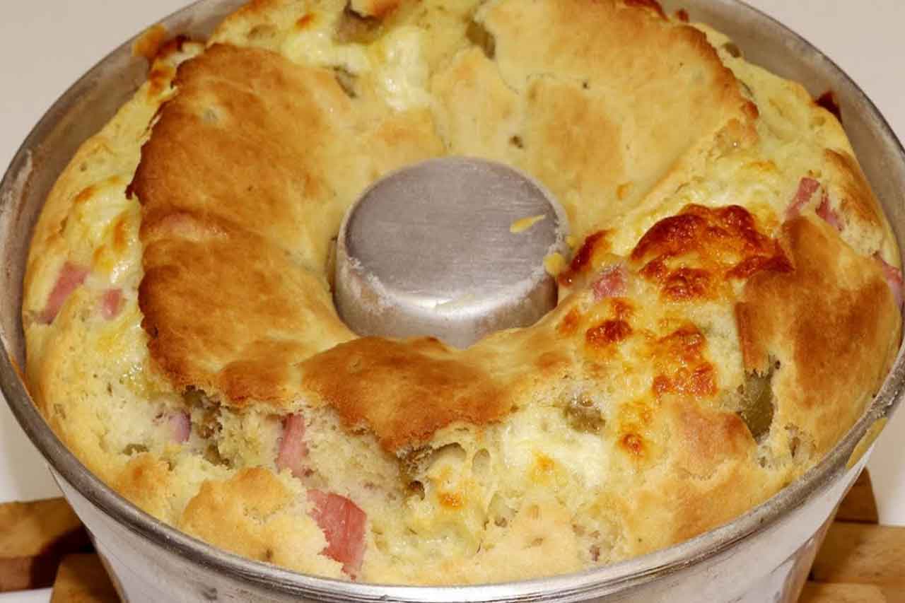 Receita de Bolo de Liquidificador Salgado