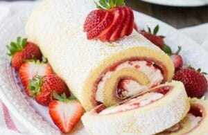 Rocambole Fit de Morango 6 Rocambole Fit de Morango