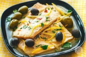 Peixe com Molho de Azeitonas