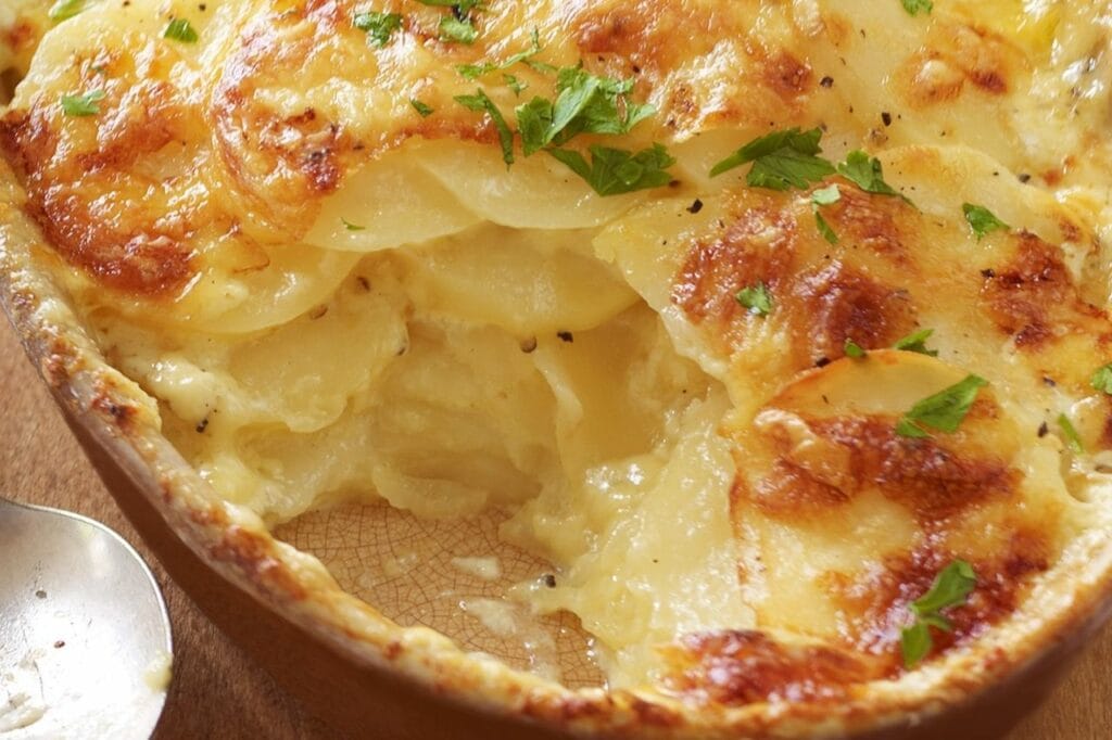 Batata Gratinada com Calabresa