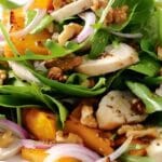 Salada de Abóbora com Frango Assado