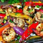 Camarão na Chapa com Legumes