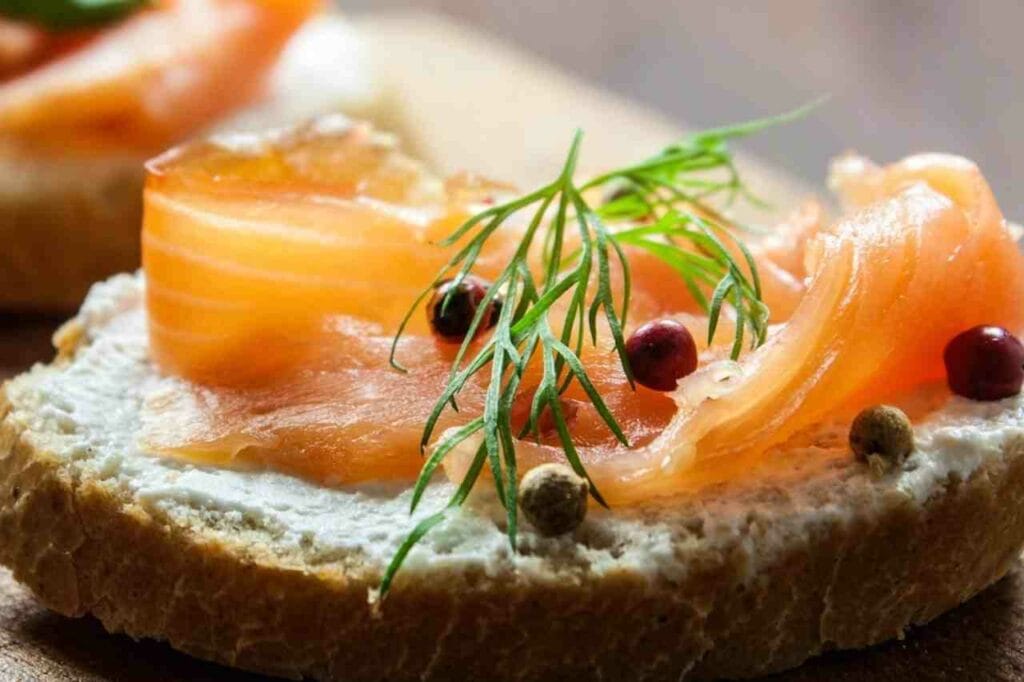 Canapés de Salmão Defumado