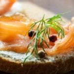 Canapés de Salmão Defumado