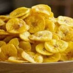 Chips de Banana Salgada de Micro-ondas