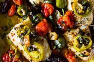 Receita de Peixe Assado no Mediterrâneo